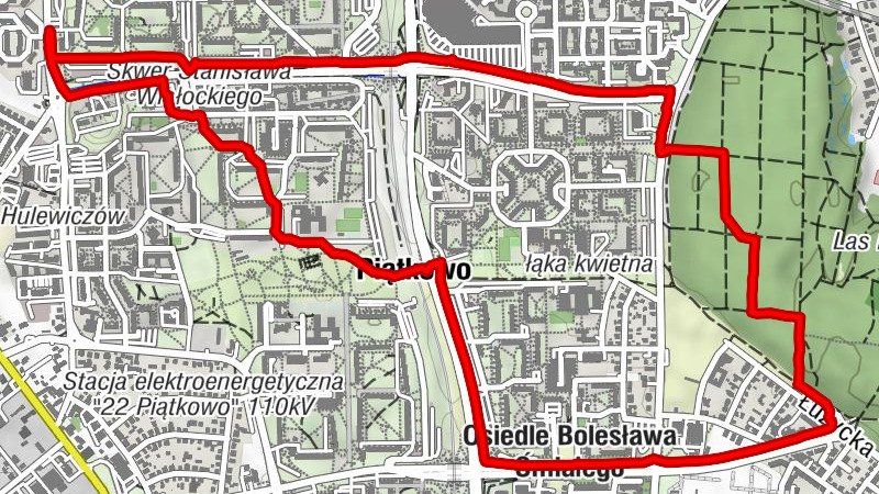 Osiedle Marysieńki - Piątkowo - Osiedle Bolesława Śmiałego - Poznań