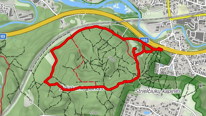 Žaliakalnis - Rokantiškių piliavietės regykla - Naujosios Vilnios seniūnija