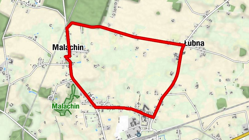 Malachin - Łubna - Pod Łubnę - Czersk
