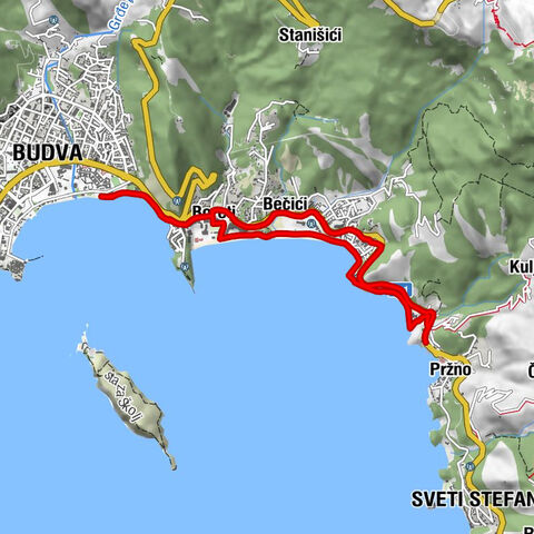 Pržno - Kamenovo - Crkva sv. Tome - Budva