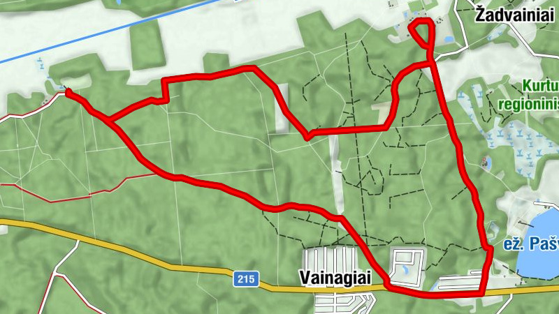 Bubių seniūnija - Valatkiai - Svilės kryžių kryžkelė - Vainagiai