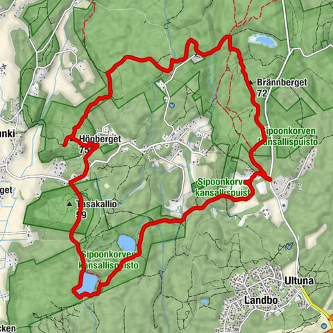 Hakunilan suuralue - Brännberget - Högberget