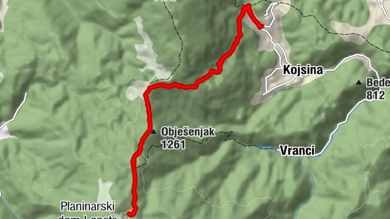 Općina Kreševo - Obješenjak - Planinarski dom Lopata