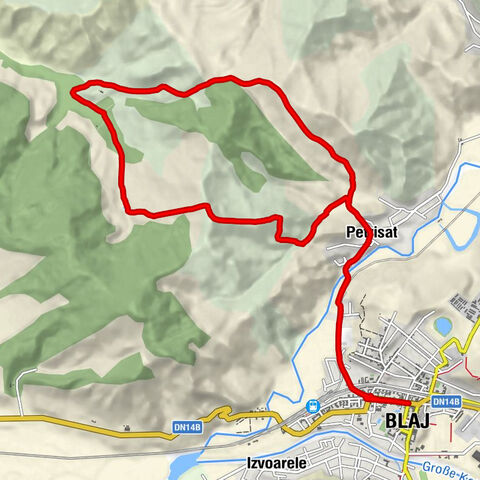 Blaj - Petrisat - Pădure
