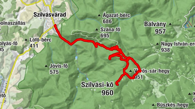 Szilvásvárad - Tótfalu-völgy - Kettős-bérc Északi csúcs - Szilvási-kő