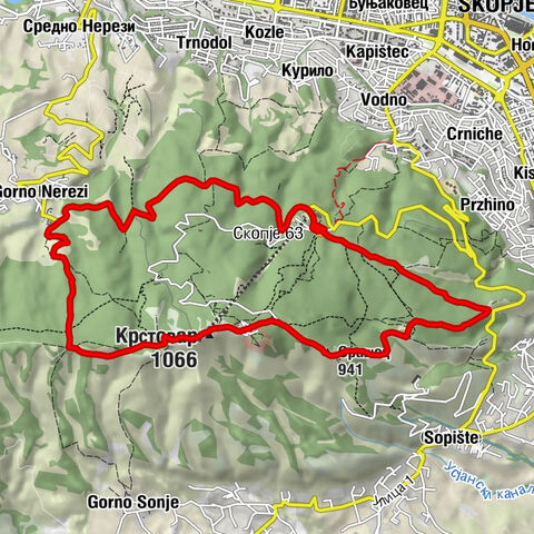 Скопје 63 - Орашец - Крстовар - Абедиште