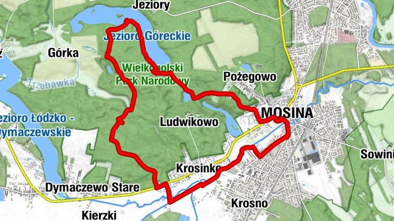 Mosina - Krosinko - Osowa Góra - Budzyń