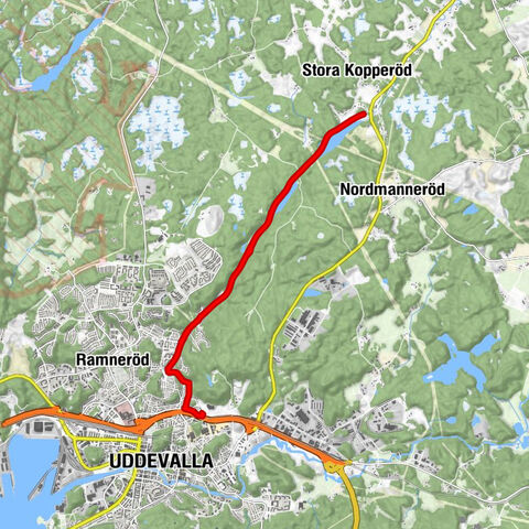 Uddevalla - Hedegärde - Egersberg - Sjölunda