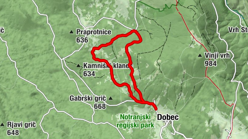 Dobec - Garbrovška jama - Kurent - Brejnice