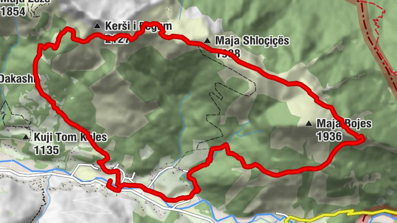 Kelmend - Maja Shloçiçës - Kerši i Đegum