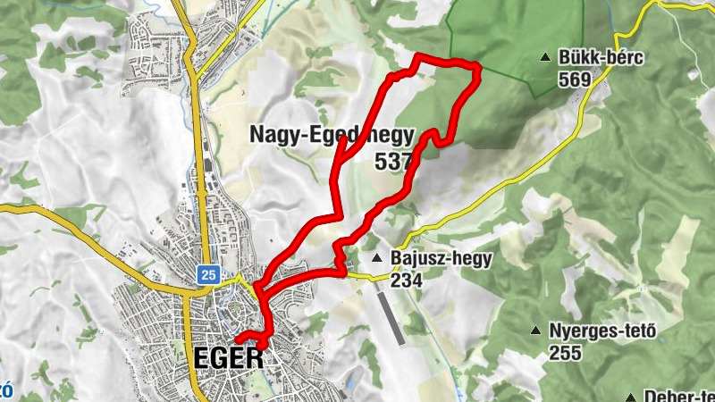 egykori egri zsinagóga helye - Belváros - Nagy-Eged hegy - Eger