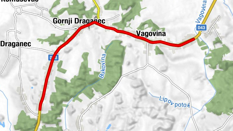 Gromulje - Gornji Draganec - Vagovina