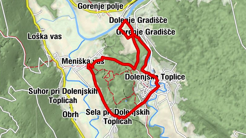 Oštarija Herbelier - Sela pri Dolenjskih Toplicah - Meniška vas - Sveti Anton