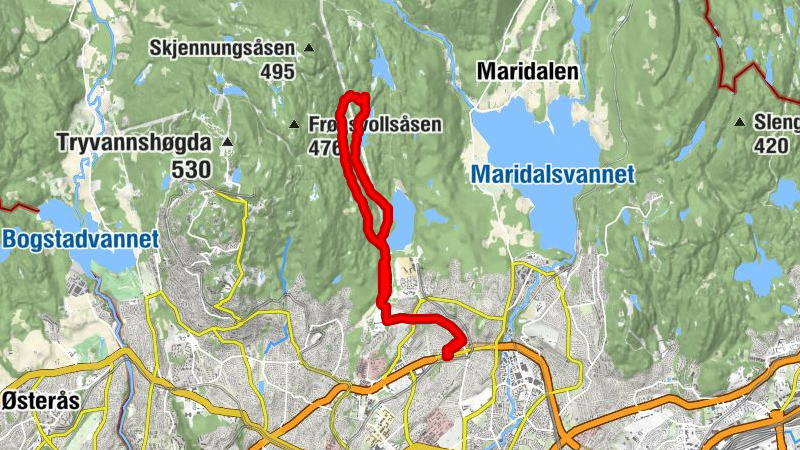 Oslo - Rabben - Tangerud - Holtet
