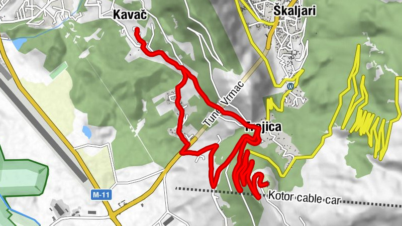 Kavač - Crkva Sv.Ivan (St. Giovanni) - Odoljen - Pržice