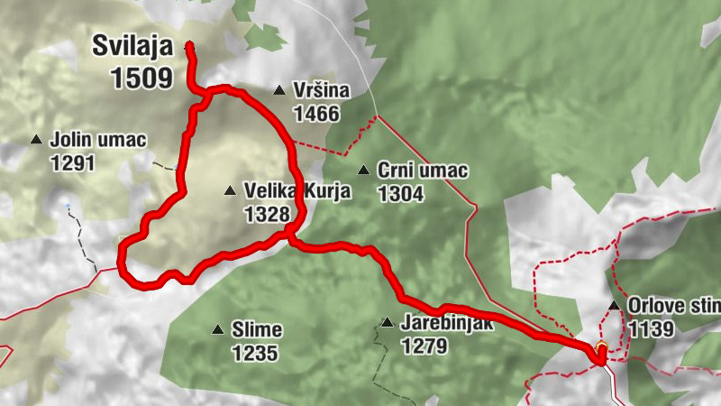 Planinarski dom Orlove stine - Razvala - Svilaja - Lokve