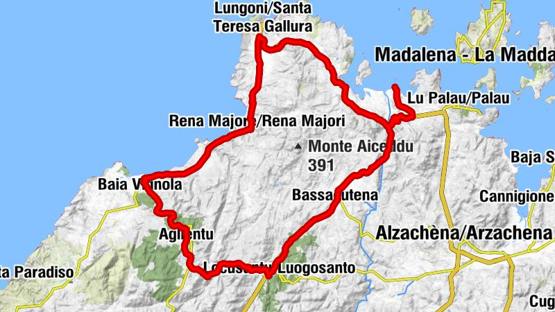 Rennrad Runde Sardinen Porto Pollo 1
