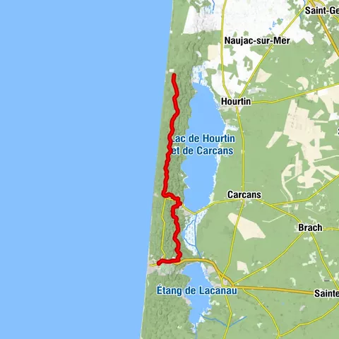 Tour de Gironde à vélo : étape 9 - Lacanau Océan / Hourtin Plage