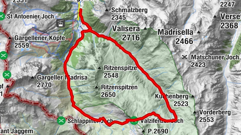 Rund um die Ritzenspitzen