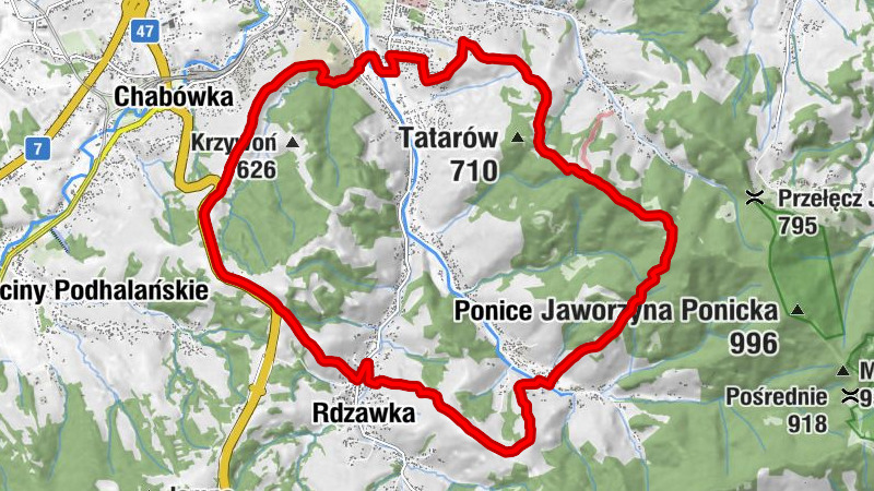 Chabówka - Maciejowa - Rabka - Chabówka