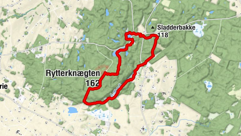 Bornholm Ekkodalen - Rytterknægten - Lilleborg