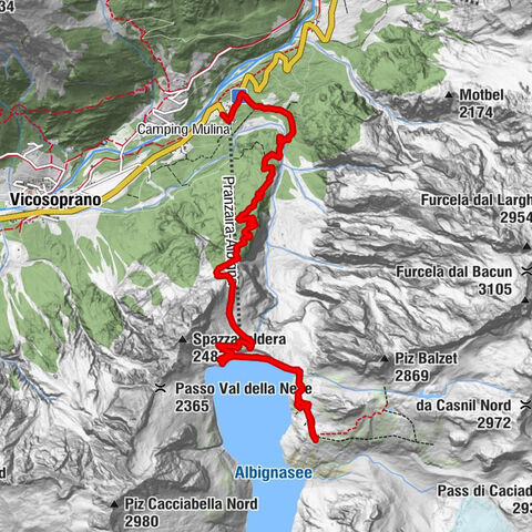 Zu der Albignahütte