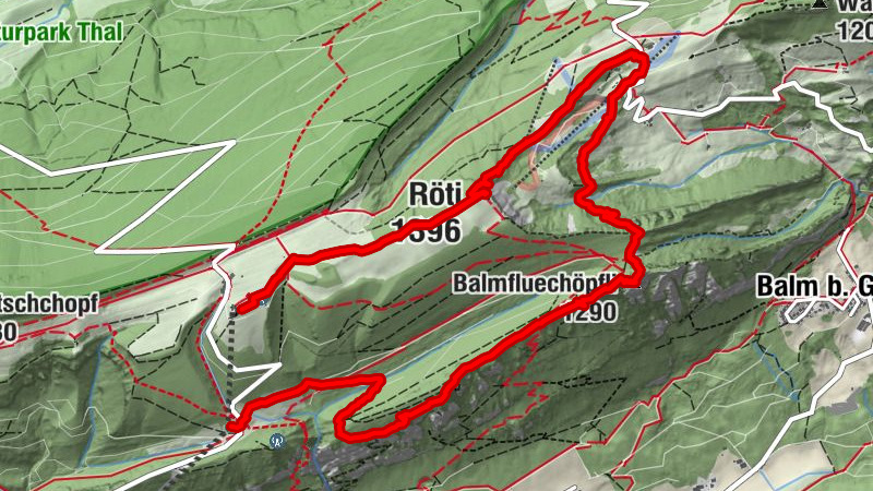 Nesselboden - Balmfluechöpfli - Balmberg - Weissenstein