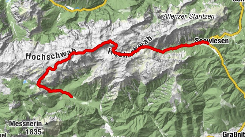 Seewiesen - Voisthalerhütte - Hochschwab - Häuslalm - Bodenbauer