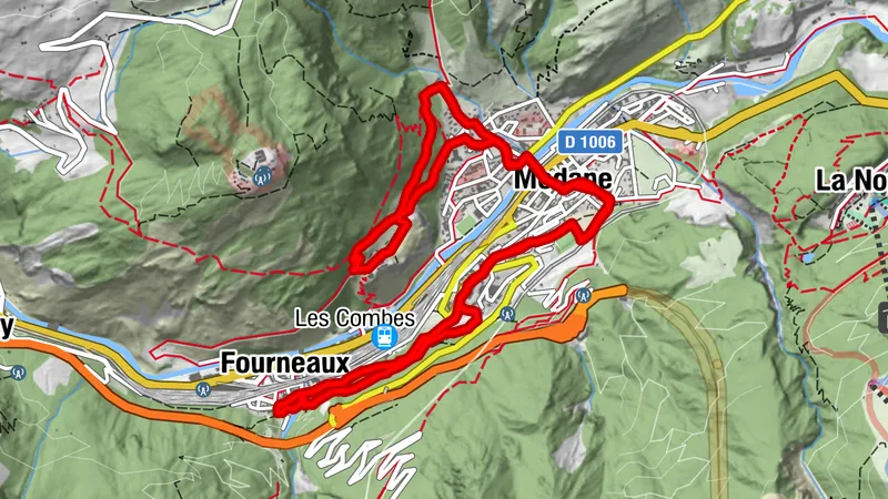 Fußtour rund um Modane-Fourneaux mit Aussicht von oben