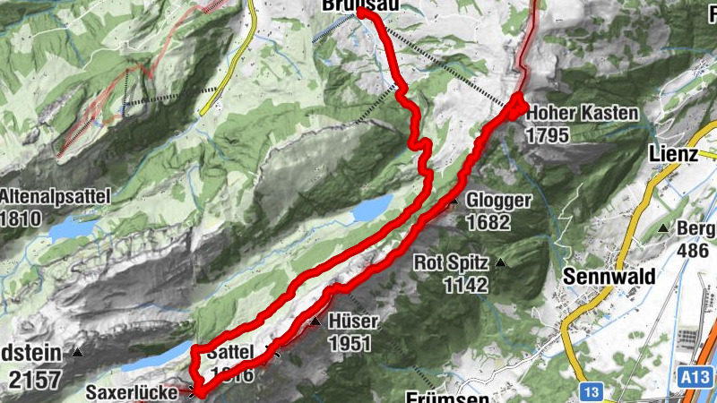 Hoher Kasten - Saxerlücke - Fählensee