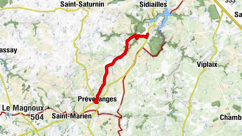 Liaison Sidiailles (croix cordeau)- Préveranges