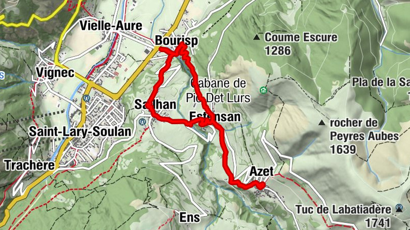 Hameaux autour de Vielle-Aure