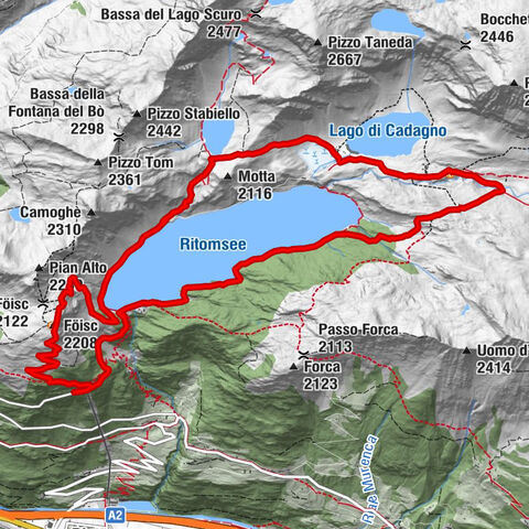 Seenweg im Val Piora