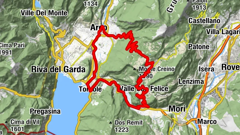 Monte Velo - Santa Barbara - Loppio
