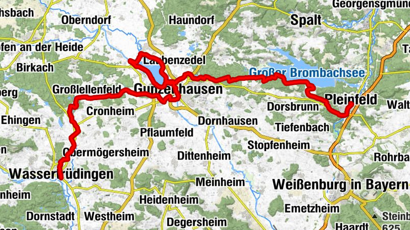 Fränkischer WasserRadweg: Fränkischer WasserRadweg - Etappe 4