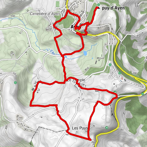 Wanderung der Côteaux d'Ayen