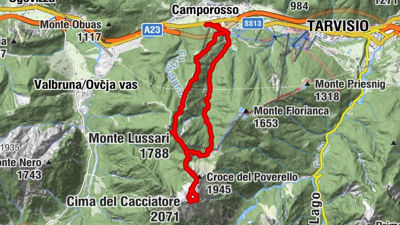 Cima del Cacciatore Rundwanderung