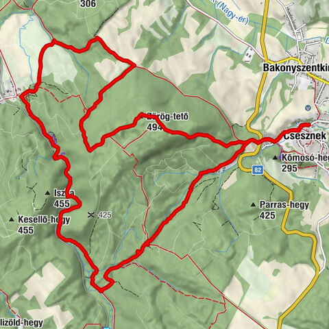 Csesznek -Vinye - Zörög-tető