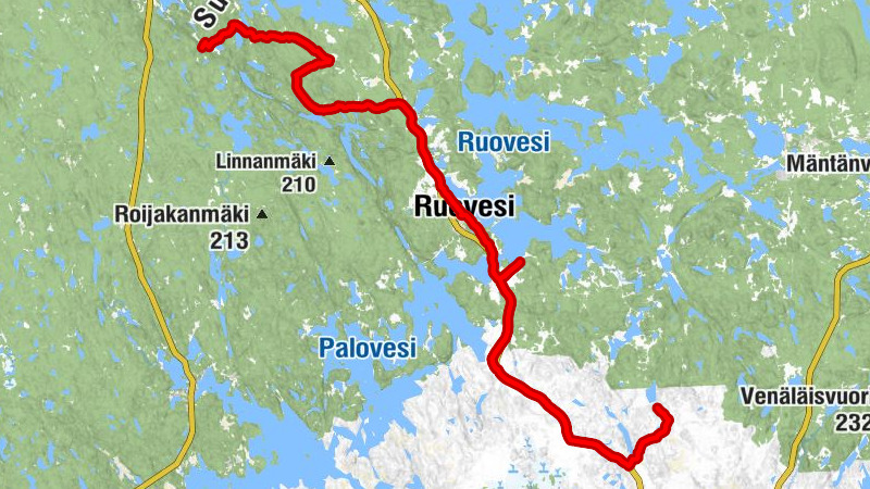 Pyöräilyretki majatalojen maisemissa, janareitti, Ruovesi,