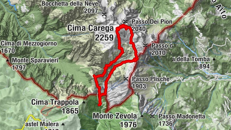 Rifugio Fraccaroli cima Carega