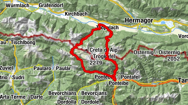 Rattendorfer Alm - Pontebba HP3