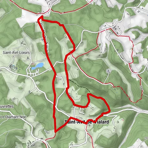 Boucle de la Font du But n°9 / Saint Avit de Vialard