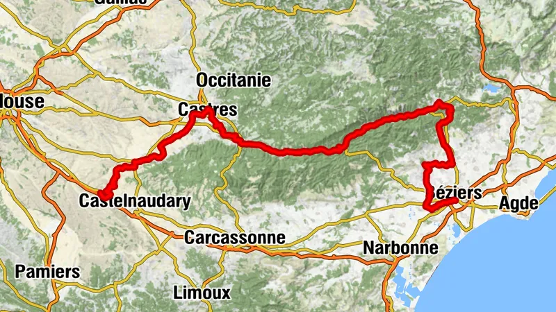 VÉLOCCITANIE, VON DER NAUROUZE-SCHWELLE BIS BÉZIERS