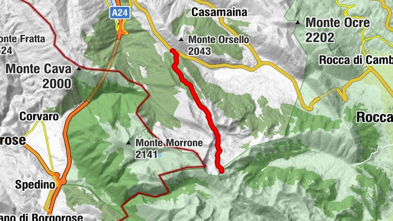 Prato Agapito - Fonte Della Torricella - Rifugio sebastiani