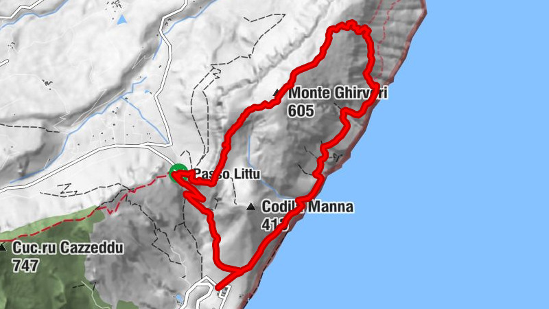 Cala Gonone, monte Ghirveri