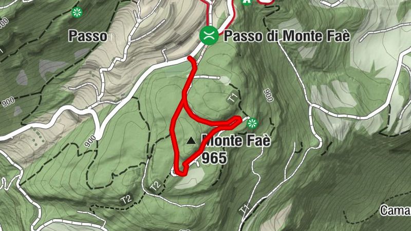 Schützengräben am Berg Faè