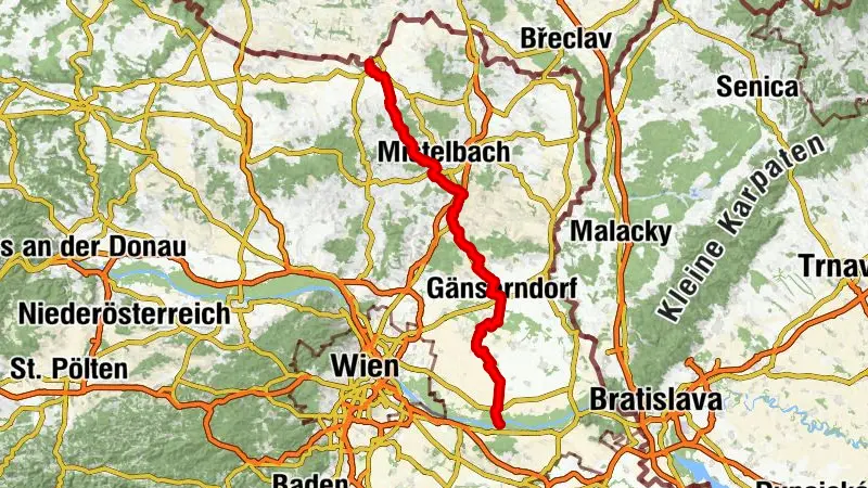 Radroute 5 (Laa/Thaya - Orth/Donau)