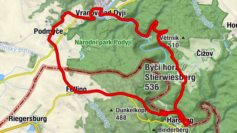 Rundwanderweg Hardegg – Vranov
