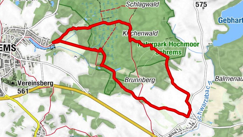 Wasser-Wiese-Wald-Wanderweg (Tut-gut-'Route 3)