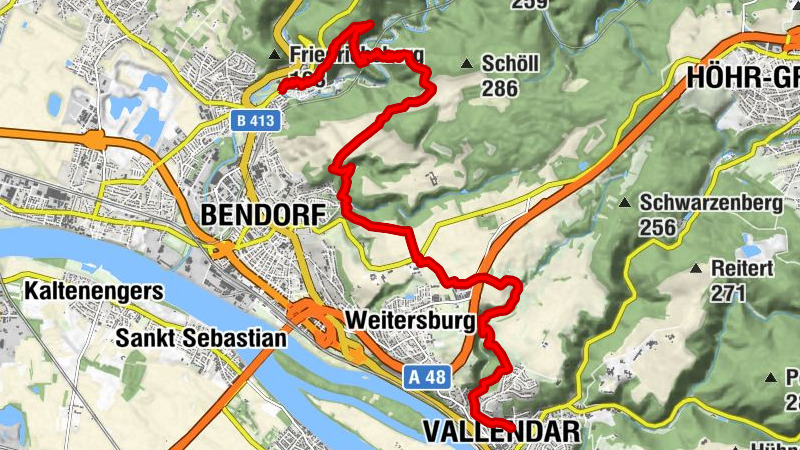 Rheinsteig 08. Etappe Sayn - Vallendar (Nord-Süd)